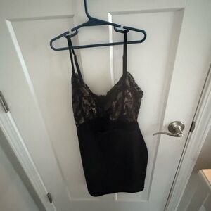 Black Lace Slip Dress